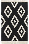 C-BW-DIAMONDS 5 x 7 Medium Diamonds Black Washable Rug