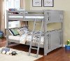 Clearance Classic Gray Full-over-Full Bunk Bed - Spring Creek