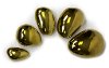 Set of 5 Gold Ceramic Stones