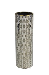 White and Gold Kingston Vase