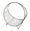 Clearance Black Metal Magazine Rack