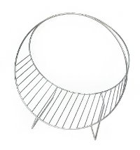 Silver Metal Magazine Rack