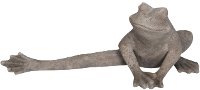 Gray Resin Frog Statue
