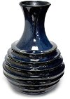 Clearance 13 Inch Blue Bottle Vase
