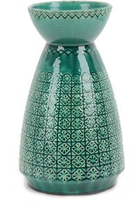 12 Inch Green Ceramic Vase