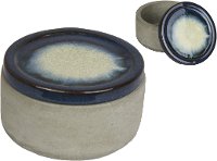 Blue Round Ceramic Lidded Box