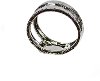 5.5 Inch Round Silver Ceramic Table Decor