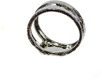 5.5 Inch Round Silver Ceramic Table Decor