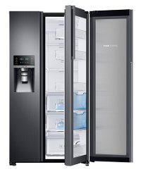 RH22H9010SG Samsung Black Stainless Steel Counter Depth Refrigerator - 36 Inch