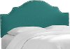 830NB-PWLNNLGN Linen Laguna Aqua Arch Upholstered Twin Headboard