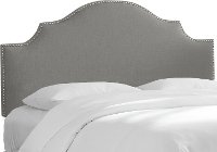 830NB-PWLNNGR Linen Gray Arch Twin Upholstered Headboard