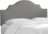832NB-PWLNNGR Linen Gray Arch Queen Upholstered Headboard