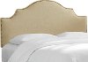 831NB-BRLNNSND Linen Sandstone Arch Upholstered Full Size Headboard