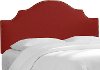 831NB-BRLNNANTRD Linen Antique Red Arch Upholstered Full Size Headboard