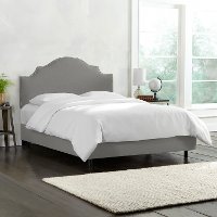 833NBBED-PWLNNGR Linen Gray Nail Button King Size Bed-3