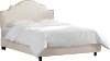 831NBBED-BRLNNTLC Linen Talc Arch Upholstered Full Size Bed