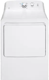 GTD33EASKWW GE Electric Dryer with AutoDry - 7.2 Cu. Ft. White