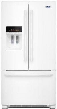 MFI2570FEW Maytag 24.7 cu. ft. French Door Refrigerator - 36 Inch White