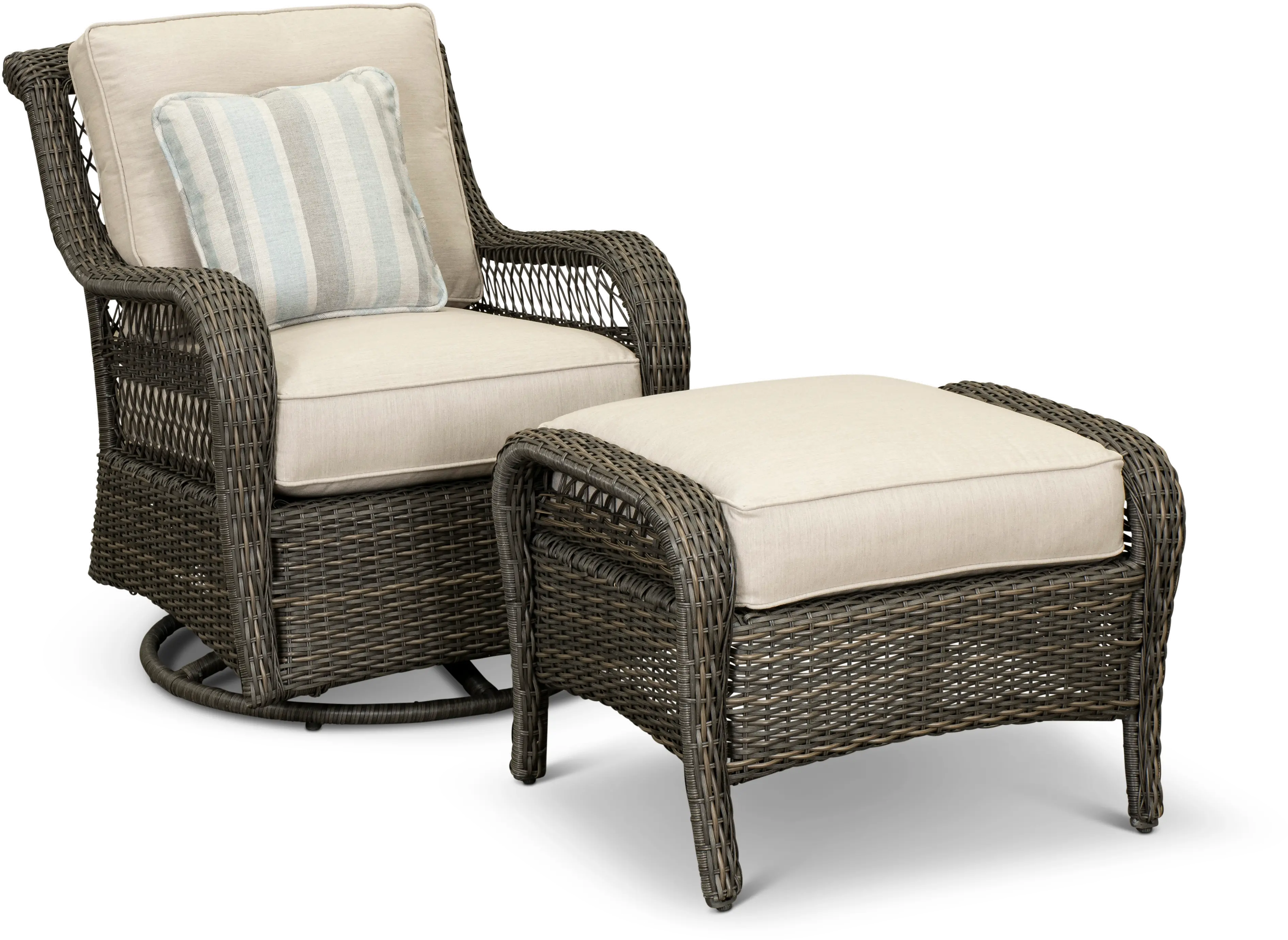 BGS13123P08/SWVCHAIR Riviera Outdoor Patio Swivel Glider Chair-3