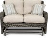 Wicker Outdoor Patio Love Seat Glider - Riviera
