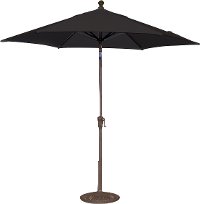 9' Black Patio Umbrella-2