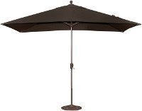 6.5 Foot x 10 Foot Black Patio Umbrella