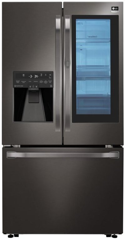LSFXC2496D LG STUDIO Counter Depth French Door Smart Refrigerator with Door-in-Door - 23.5 cu. ft., 36 Inch Black Stainless Steel