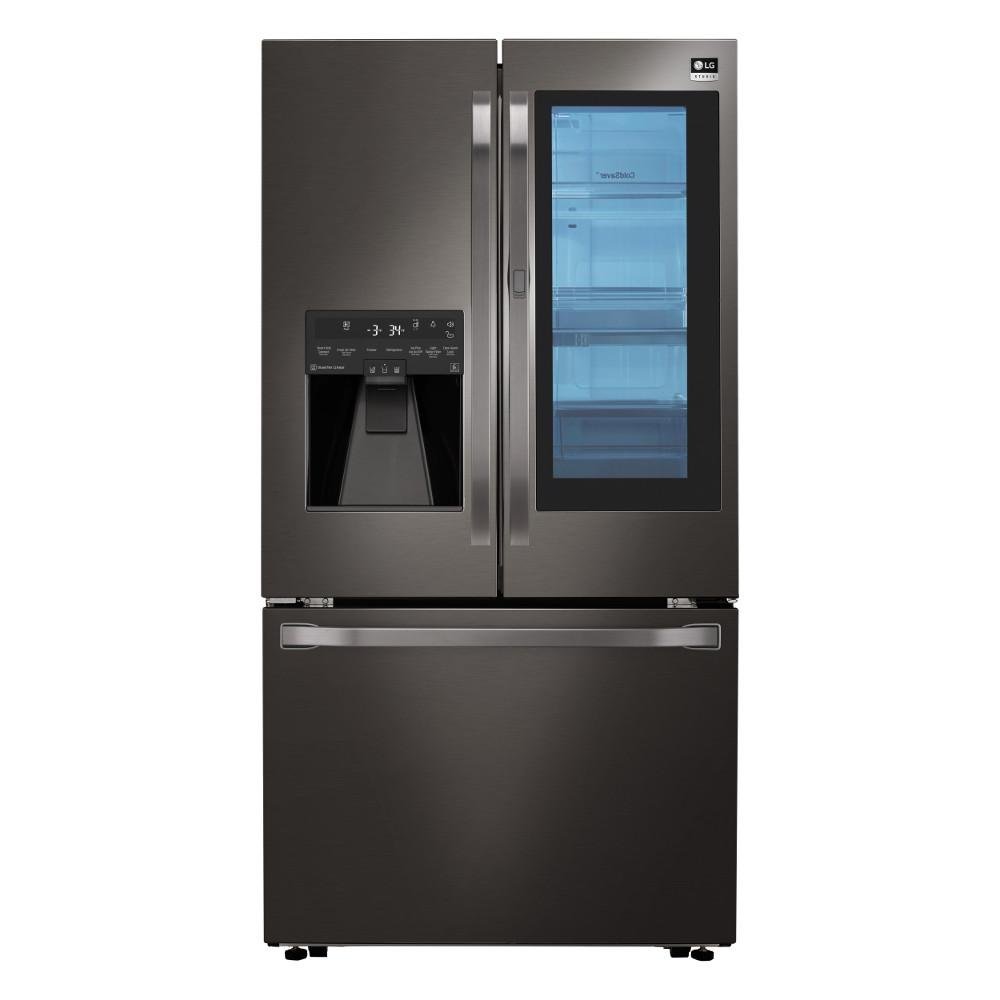 LSFXC2496D LG Studio Counter Depth French Door Smart Refrigerator with Door-in-Door - 23.5 cu. ft., 36 Inch Black Stainless Steel-1
