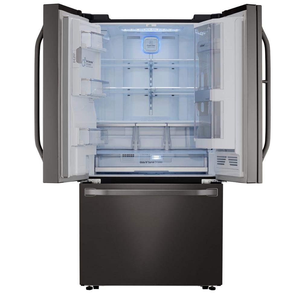LSFXC2496D LG Studio Counter Depth French Door Smart Refrigerator with Door-in-Door - 23.5 cu. ft., 36 Inch Black Stainless Steel-2