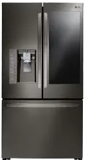 LFXS30796D LG 29.6 cu. ft. French Door-in-Door Smart Refrigerator with ColdSaver Panel - 36 Inch Black Stainless Steel
