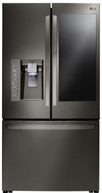 LFXS30796D LG 29.6 cu. ft. French Door-in-Door Smart Refrigerator with ColdSaver Panel - 36 Inch Black Stainless Steel