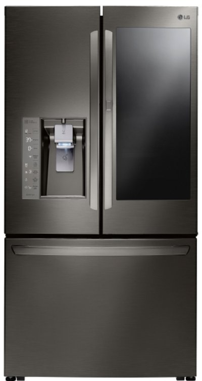LFXS30796D LG InstaView French Door Refrigerator - 36 Inch Black Stainless Steel