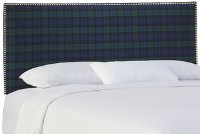 281NB-GDBLCBLC Blackwatch Plaid Upholstered Full Size Headboard