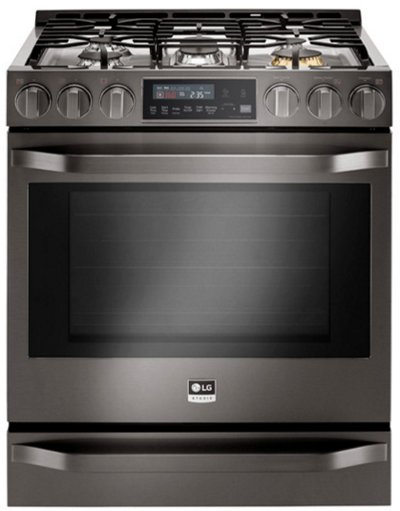 LSSG3019BD LG STUDIO Gas Range - 6.3 cu. ft. Black Stainless Steel