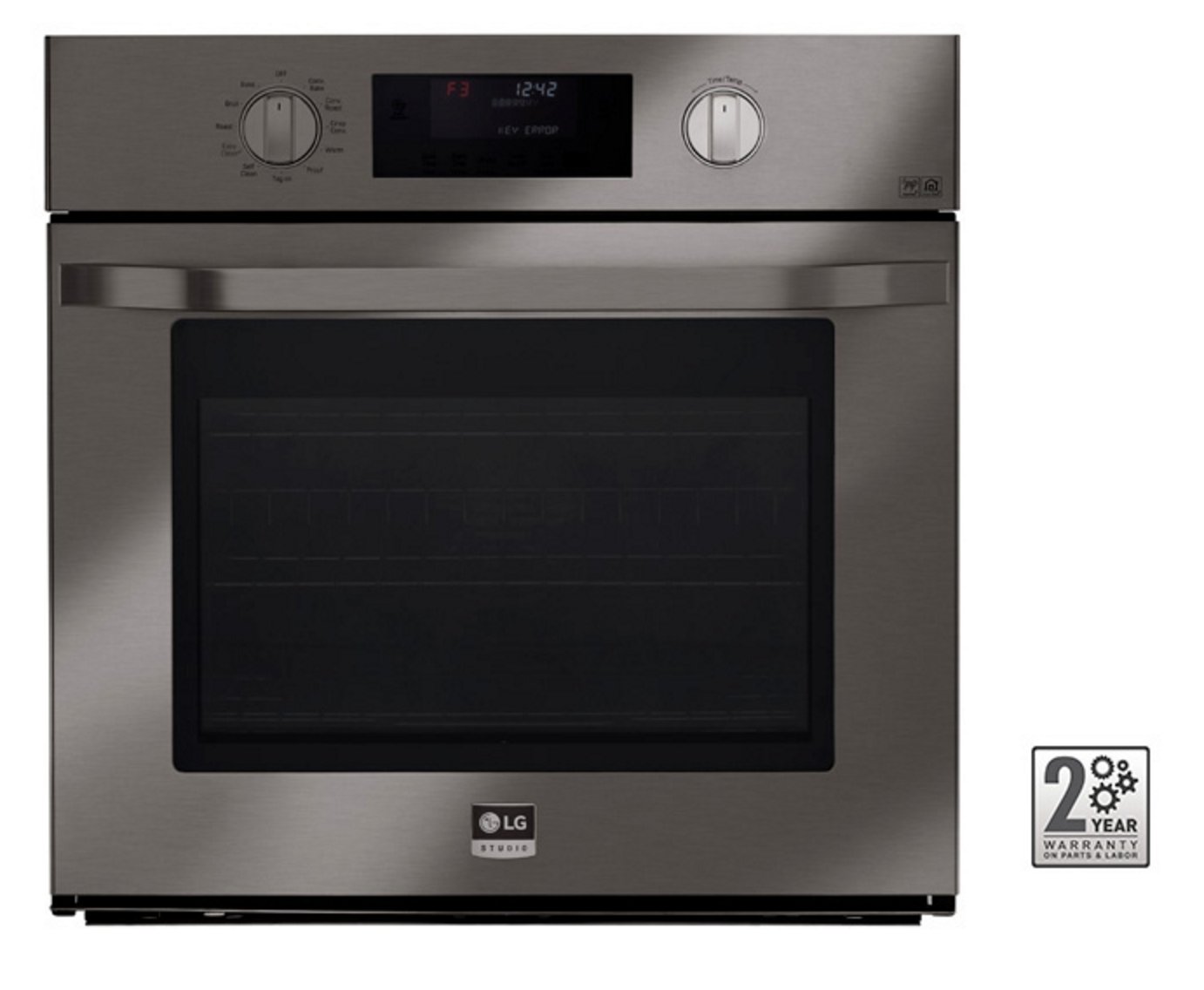 LSWS309BD LG STUDIO Single Wall Oven - 4.7 cu. ft. Black Stainless Steel-1