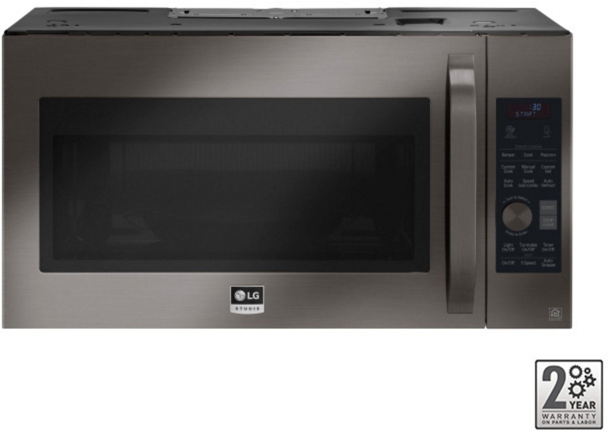 LSMC3089BD LG Studio Over the Range Microwave - 1.7 cu. ft. Black Stainless Steel-1