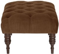 30-4RGLCHC Regal Chocolate Tufted Ottoman