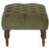 30-4RGLMS Regal Moss Tufted Ottoman