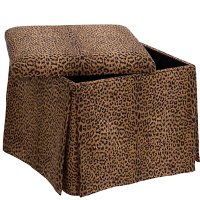37-2SKCHTERT Cheetah Earth Skirted Storage Ottoman-2