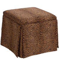 37-2SKCHTERT Cheetah Earth Skirted Storage Ottoman-3
