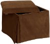 37-2SKRGLCHC Regal Chocolate Skirted Storage Ottoman-2