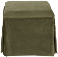 37-2SKRGLMS Regal Moss Skirted Storage Ottoman