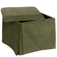 37-2SKRGLMS Regal Moss Skirted Storage Ottoman-2