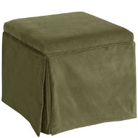 37-2SKRGLMS Regal Moss Skirted Storage Ottoman-3