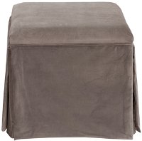 37-2SKRGLSMK Regal Smoke Skirted Storage Ottoman
