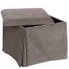 37-2SKRGLSMK Regal Smoke Skirted Storage Ottoman-2