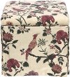 37-2SKSHNHLDRD Shaana Holiday Red Skirted Storage Ottoman