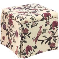 37-2SKSHNHLDRD Shaana Holiday Red Skirted Storage Ottoman-5