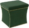 49-6NB-GDMHRVLVEMR Fauxmo Emerald Nail Button Storage Ottoman