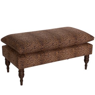 5125CHTERT Cheetah Earth Pillow Top Bench-2